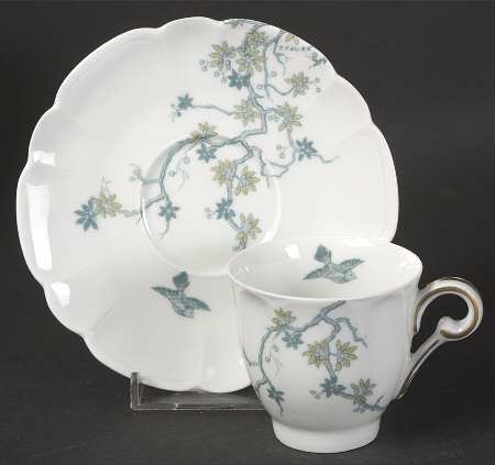 Mesanges Flat Cup & Saucer Set