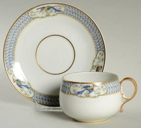 Orleans Footed Cup & Saucer Set