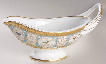 Pompadour Open Sauce Boat by Charles Field Haviland