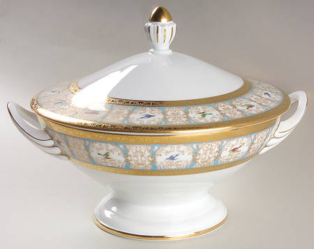 Pompadour Tureen &  Lid
