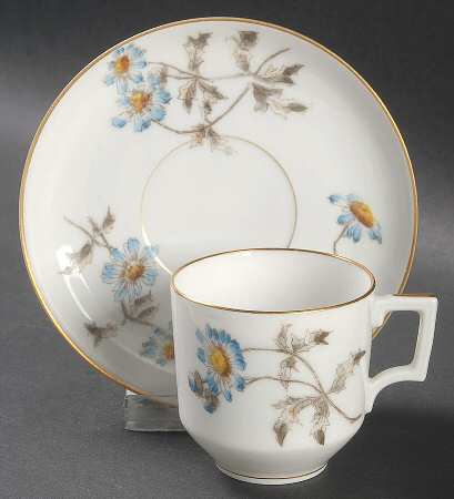 Schleiger 1311 Flat Demitasse Cup & Saucer Set