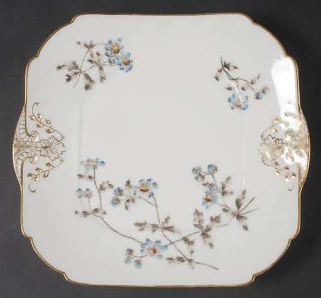 Schleiger 1311 Square Handled Cake Plate by Charles Field Haviland