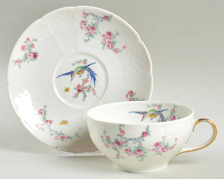 Schleiger 1328 Flat Cup & Saucer Set