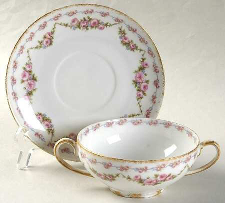 Schleiger 1339 Flat Bouillon Cup & Saucer