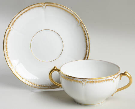 Schleiger 182 Flat Bouillon Cup & Saucer
