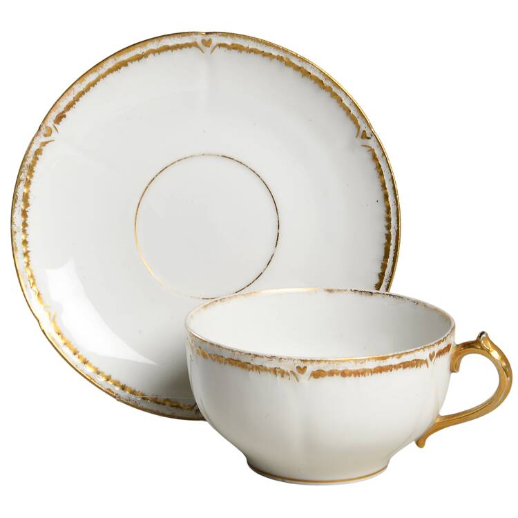 Schleiger 182 Flat Cup & Saucer Set