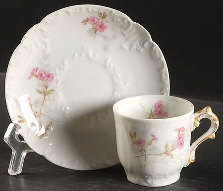 Schleiger 382 Flat Demitasse Cup & Saucer Set