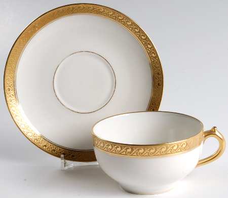 Schleiger 404 Flat Cup & Saucer Set