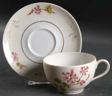 Spring Blossom Flat Cup & Saucer Set