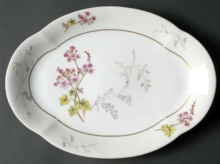 Spring Blossom 12" Oval Serving Platter by Charles Field Haviland