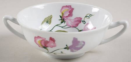 Sweet Peas Flat Cream Soup Bowl