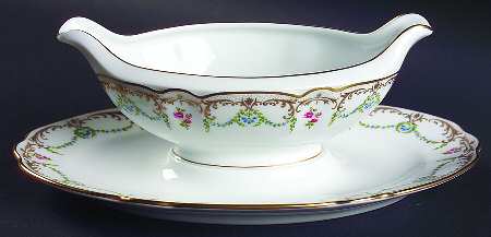 Symphonia Gravy Boat with Attached Underplate by Charles Field Haviland