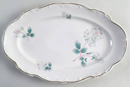 Kashmiri Rose 15" Oval Serving Platter by Chalfonte