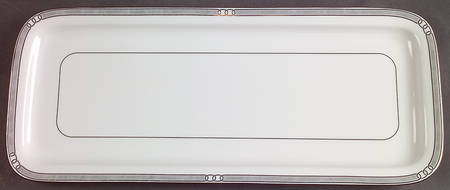 Alliance Grey Oblong Cake Plate