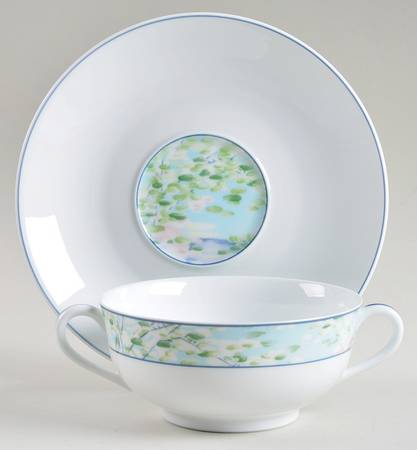 Impression Flat Cream Soup Bowl & Saucer Set