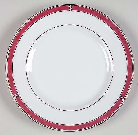 Oceana Red Bread & Butter Plate by Christofle