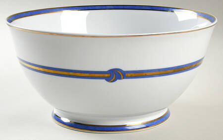 Rubanea Blue 10" Large Salad Serving Bowl