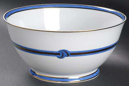 Rubanea Blue 8" Salad Serving Bowl