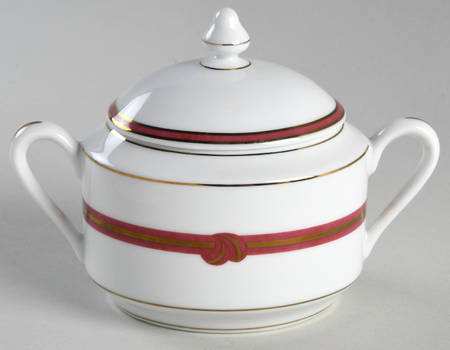 Rubanea Red Sugar Bowl & Lid