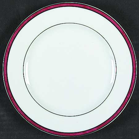 Rubanea Red Accent Salad Plate