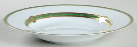 Ruban Vert Large Rim Soup Bowl