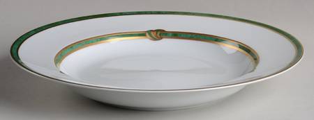 Ruban Vert Round Shallow Bowl