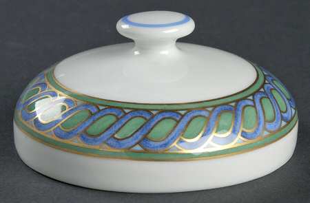 Torsade Bleu Lid for Round Box