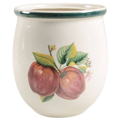Apples (Casuals) Large Canister No Lid by China Pearl