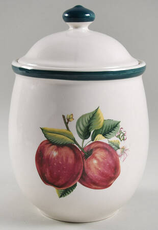 Apples (Casuals) Extra Large Canister & Lid by China Pearl