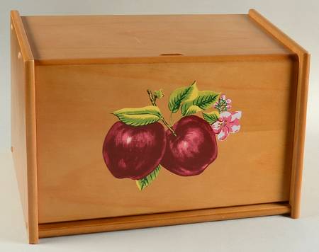 Apples (Casuals) Wood Bread Box