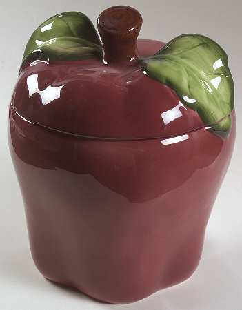 Apples (Casuals) Figural Cookie Jar & Lid