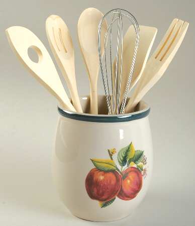 Apples (Casuals) Utensil Set (Holder & Utensils)