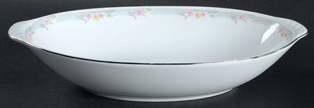 Emerald (Gray Band) 12" Oval Vegetable Bowl