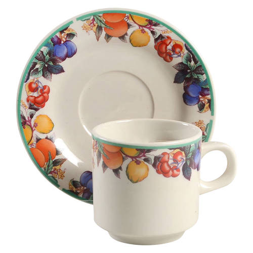 Flat Cup & Saucer Set