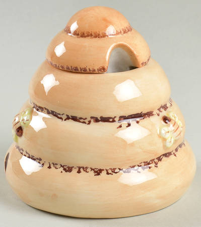 Honey Bear Figural Sugar Bowl & Lid