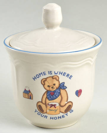 Honey Bear Sugar Bowl & Lid