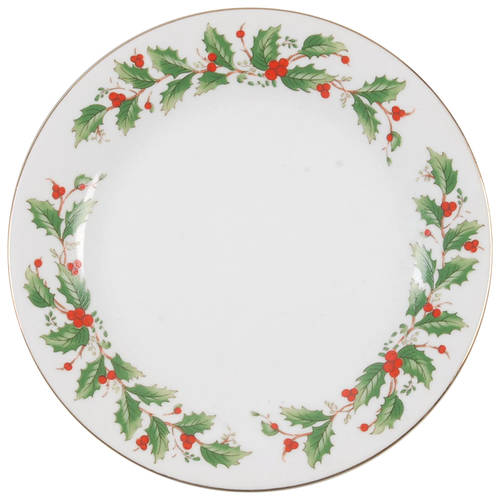 Noel (Brown Lettering Backstamp) Salad Plate by China Pearl