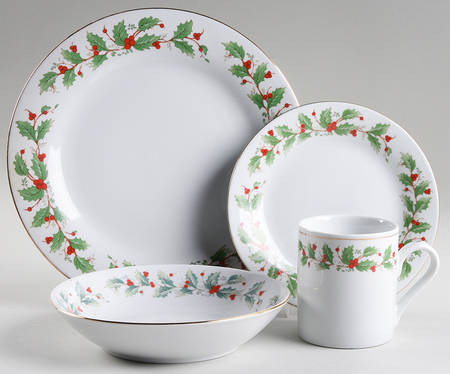 Noel (Brown Lettering Backstamp) 4 Piece Place Setting by China Pearl