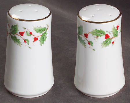 Noel (Brown Lettering Backstamp) Salt & Pepper Set by China Pearl