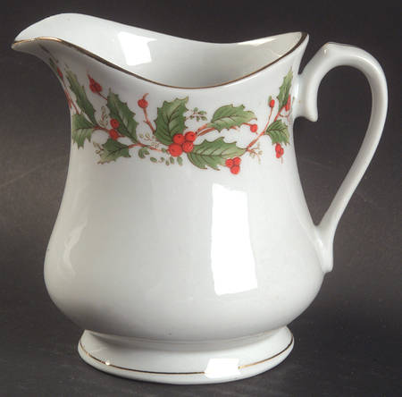 Noel (Brown Lettering Backstamp) Creamer by China Pearl