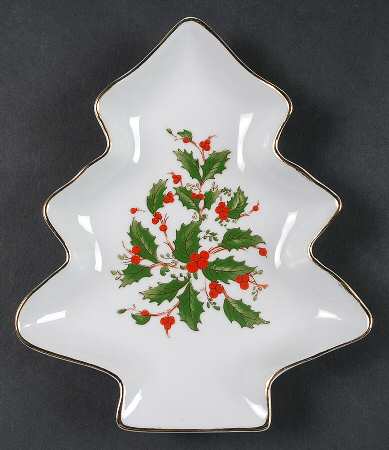 Noel (Brown Lettering Backstamp) Open Candy Dish