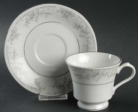 Footed Cup & Saucer Set