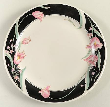 Serena (White Background) Salad Plate by China Pearl