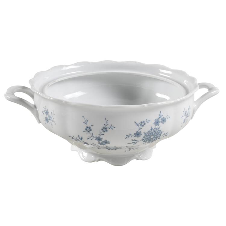Bavarian Blue Round Vegetable No Lid