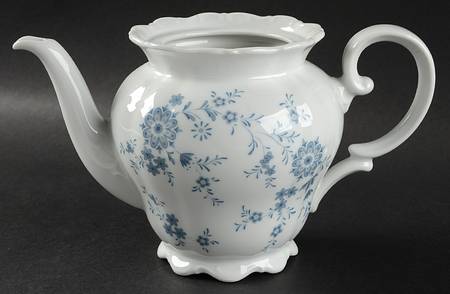 Bavarian Blue Teapot No Lid