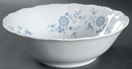 Bavarian Blue 9" Round Vegetable Bowl