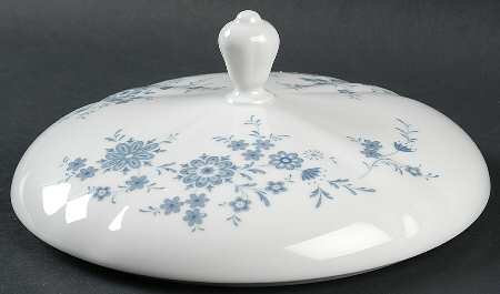 Bavarian Blue Lid for Round Vegetable