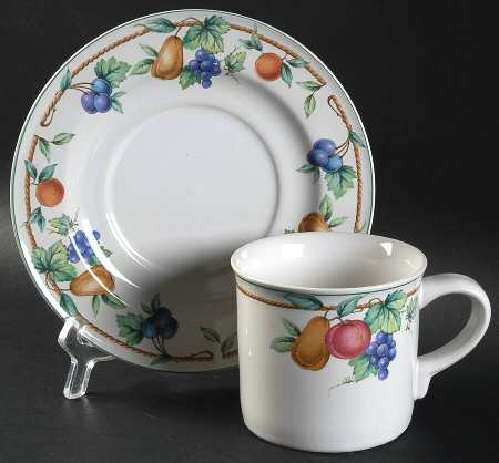 Ambrosia Flat Cup & Saucer Set by Christopher Stuart