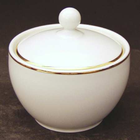 Ambassador Gold Sugar Bowl & Lid