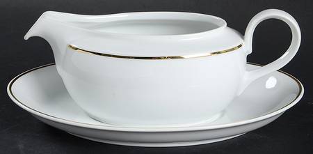 Ambassador Gold Gravy Boat & Underplate